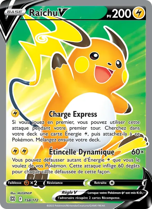 Raichu V - 158/186 - Stars Étincelantes