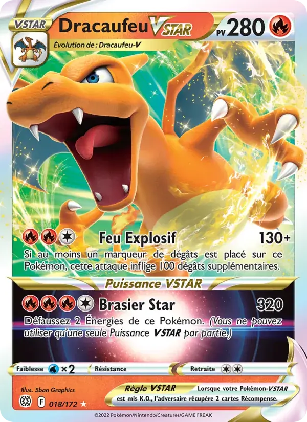 Dracaufeu VSTAR - 018/186 - Stars Étincelantes