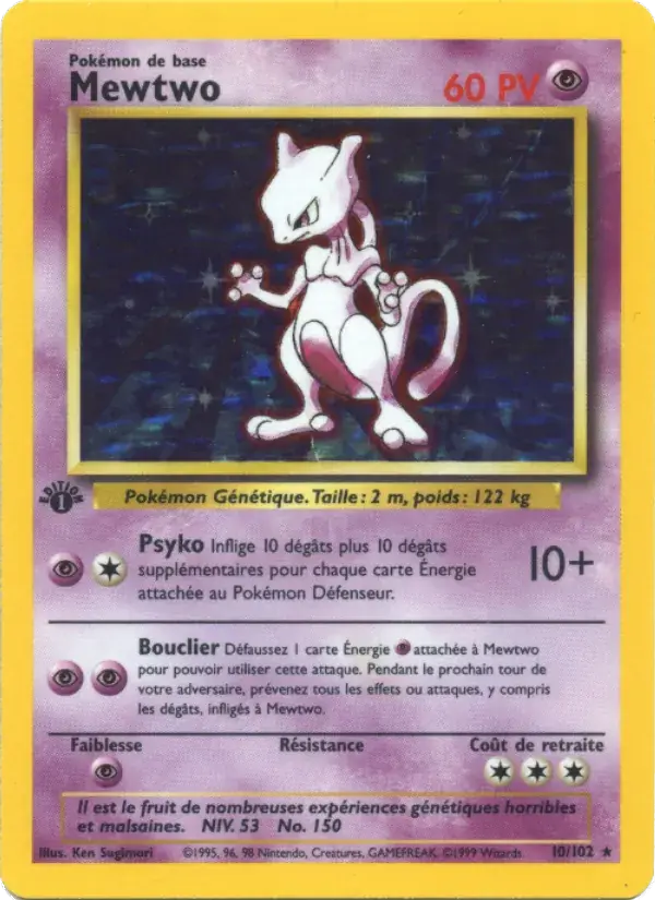 Mewtwo - 10/102 - Set de Base