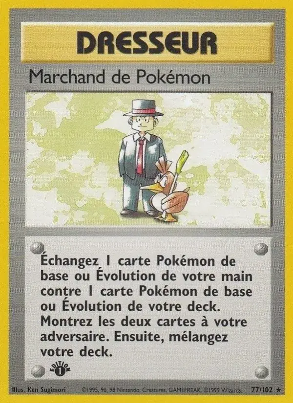 Marchand de Pokémon - 77/102 - Set de Base