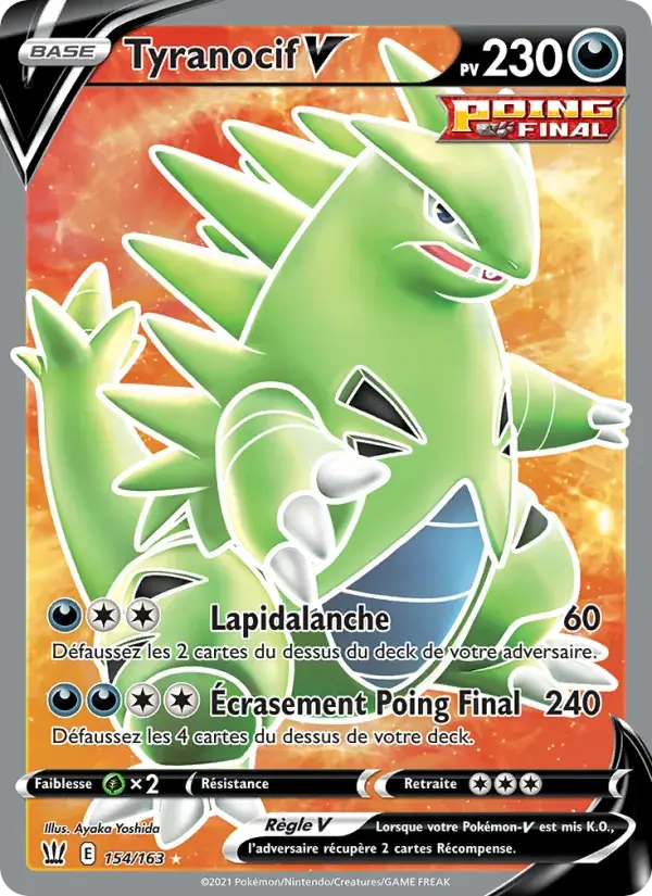 Tyranocif V - 154/183 - Styles de combat