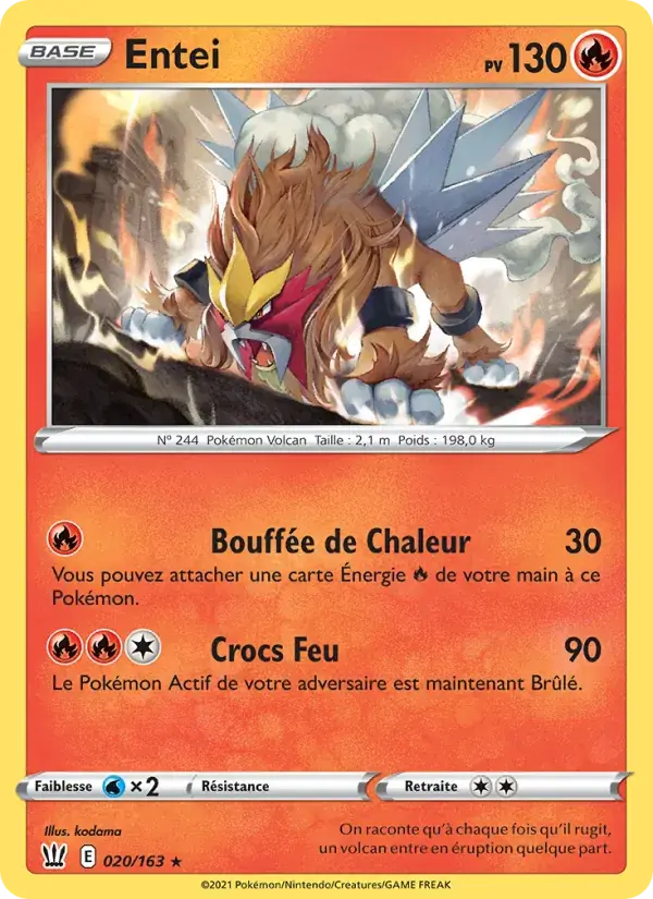 Entei - 20/183 - Styles de combat