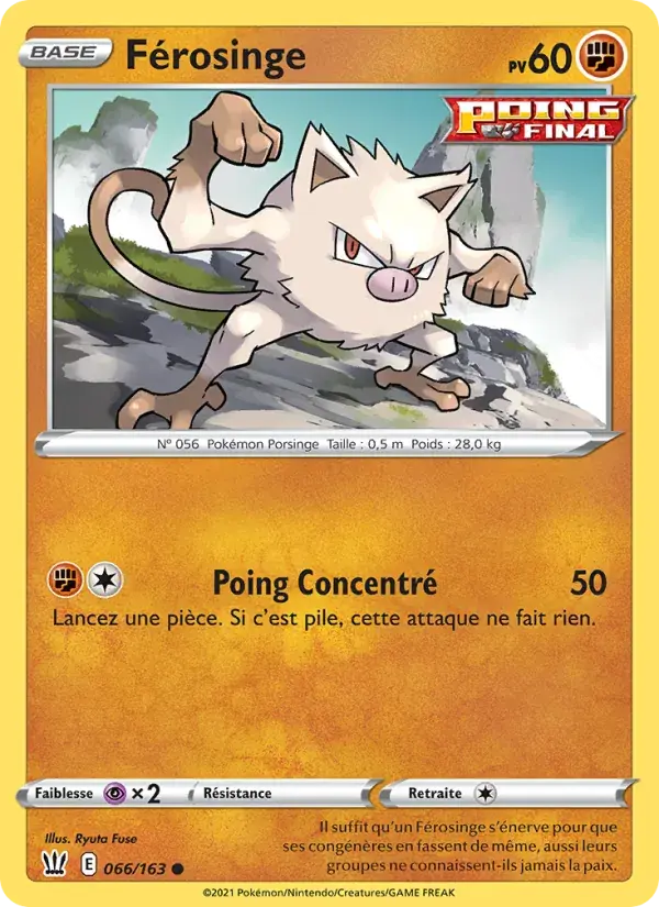 Férosinge - 66/183 - Styles de combat