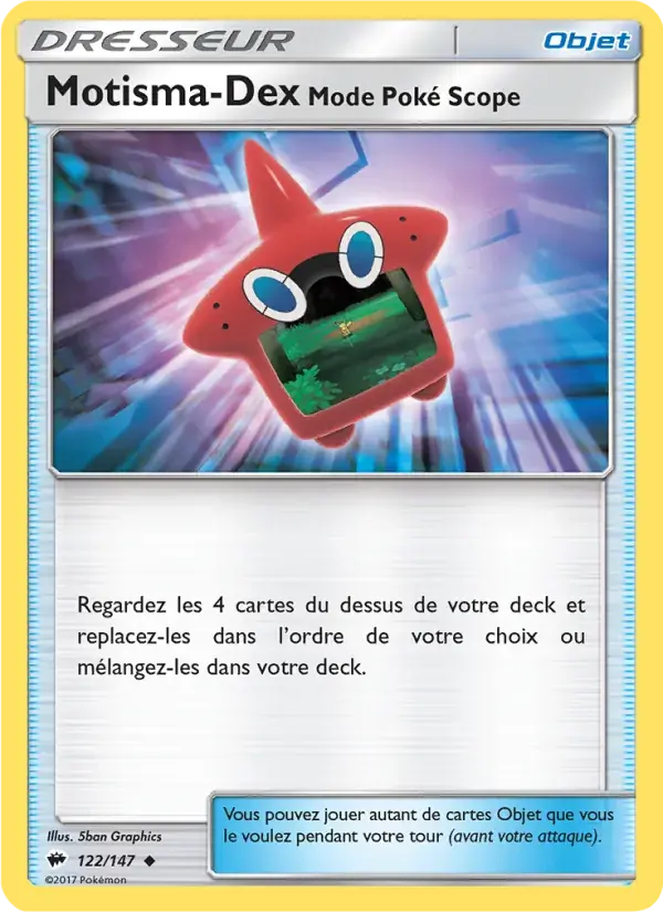Motisma-Dex – Mode Poké Scope - 122/169 - Ombres Ardentes