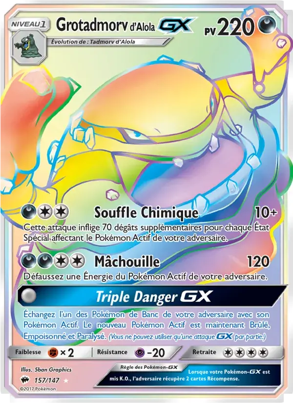 Grotadmorv d’Alola GX - 157/169 - Ombres Ardentes