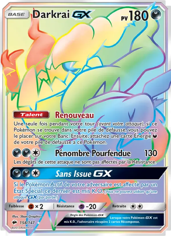 Darkrai GX - 158/169 - Ombres Ardentes