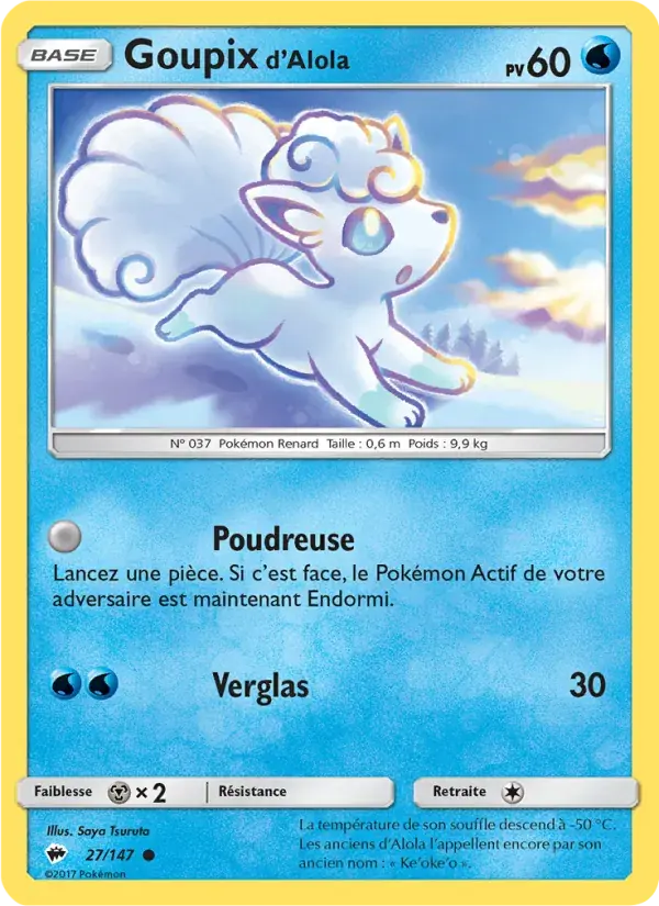 Goupix d’Alola - 27/169 - Ombres Ardentes