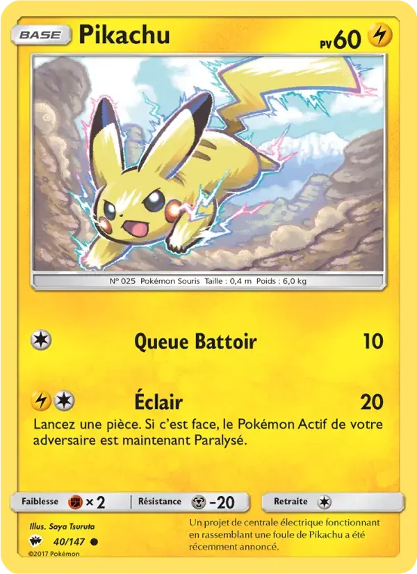 Pikachu - 40/169 - Ombres Ardentes