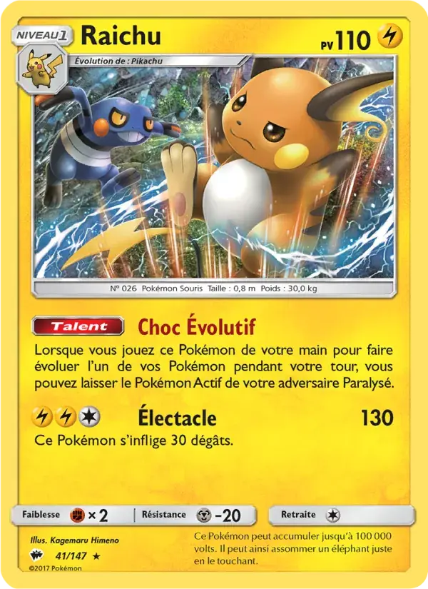 Raichu - 41/169 - Ombres Ardentes
