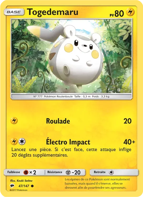 Togedemaru - 47/169 - Ombres Ardentes