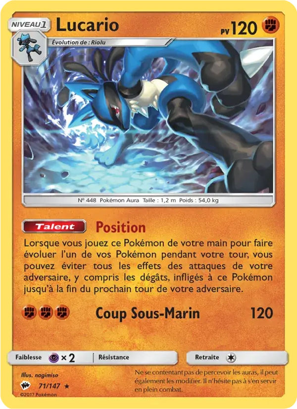 Lucario - 71/169 - Ombres Ardentes