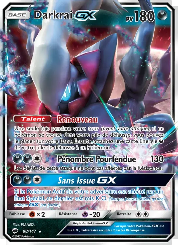 Darkrai GX - 88/169 - Ombres Ardentes