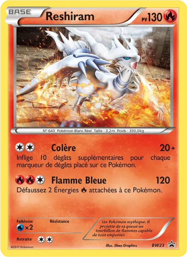 Reshiram - BW23/101 - Promo BW