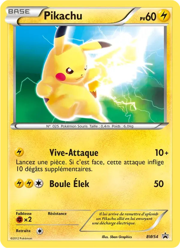 Pikachu - BW54/101 - Promo BW