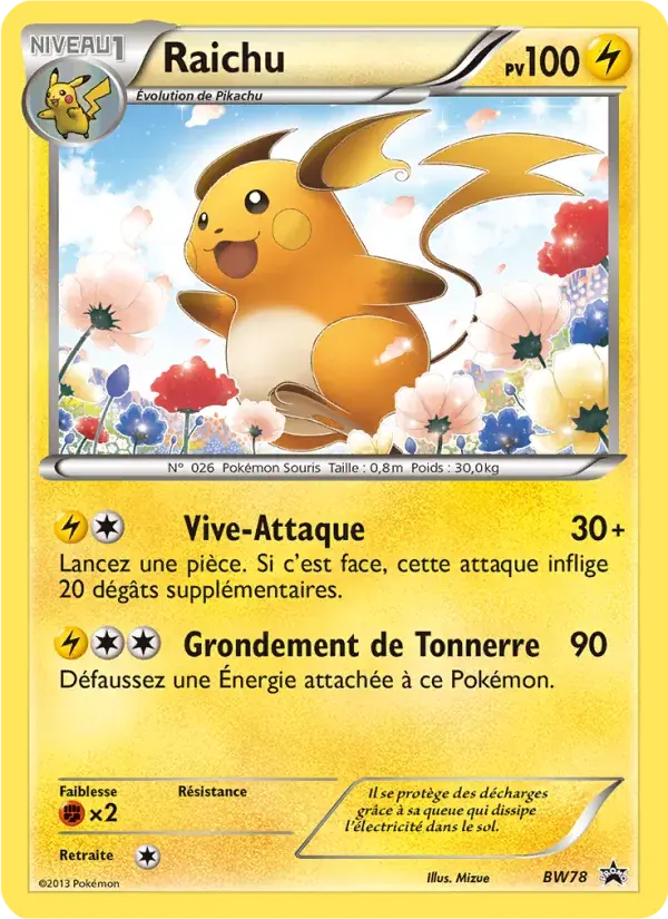 Raichu - BW78/101 - Promo BW