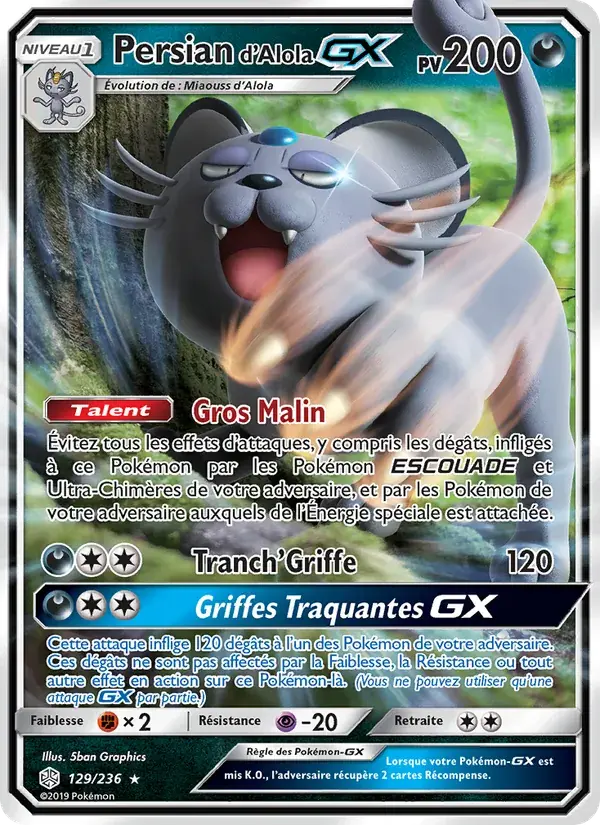 Persian d’Alola GX - 129/271 - Éclipse Cosmique