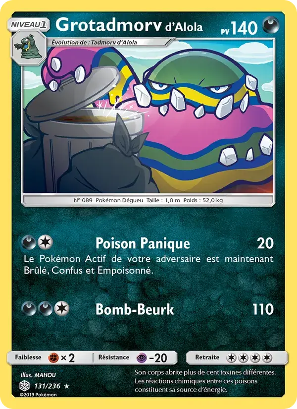 Grotadmorv d’Alola - 131/271 - Éclipse Cosmique