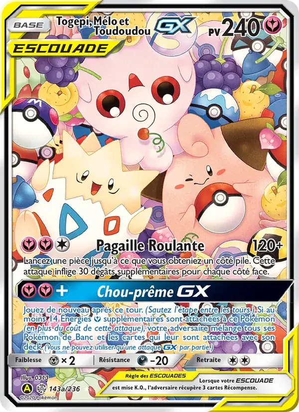 Togepi, Mélo et Toudoudou GX - 143/271 - Éclipse Cosmique