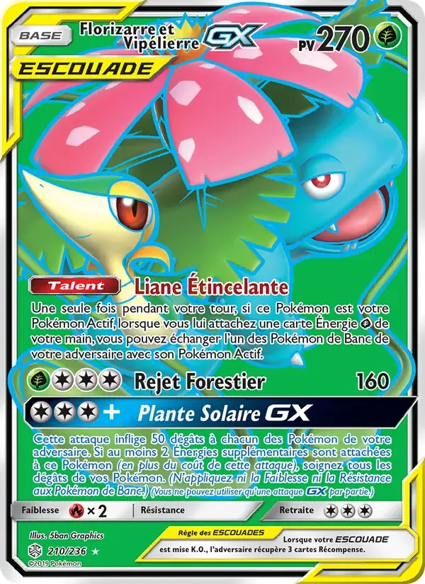Florizarre et Vipélierre GX - 210/271 - Éclipse Cosmique