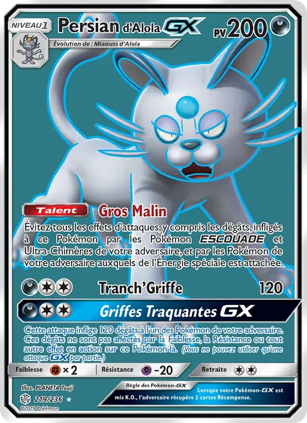 Persian d’Alola GX - 219/271 - Éclipse Cosmique