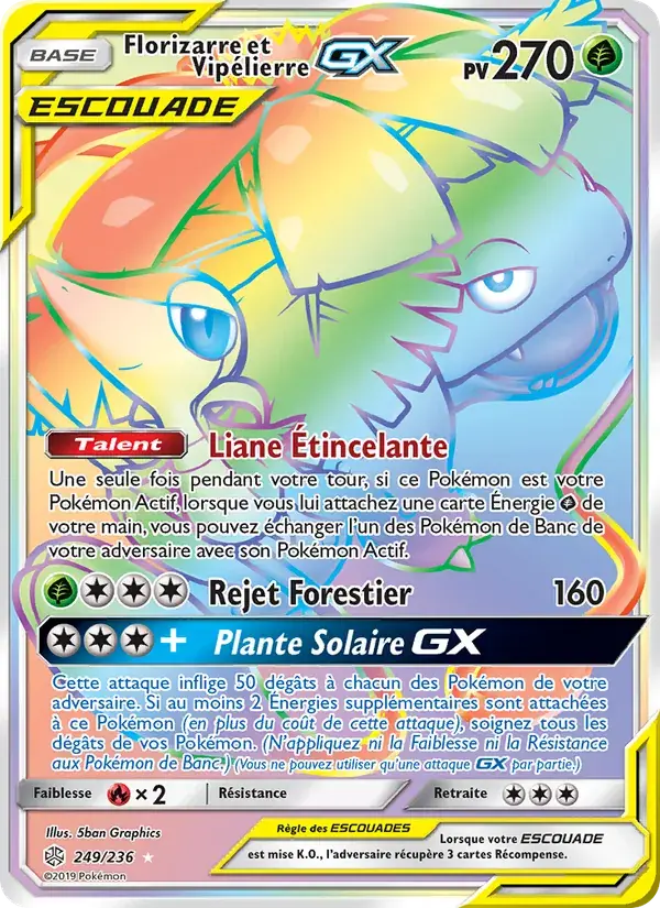 Florizarre et Vipélierre GX - 249/271 - Éclipse Cosmique