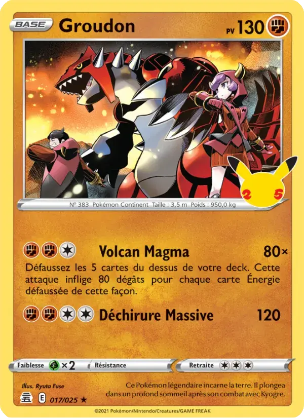 Groudon - 17/25 - Célébrations