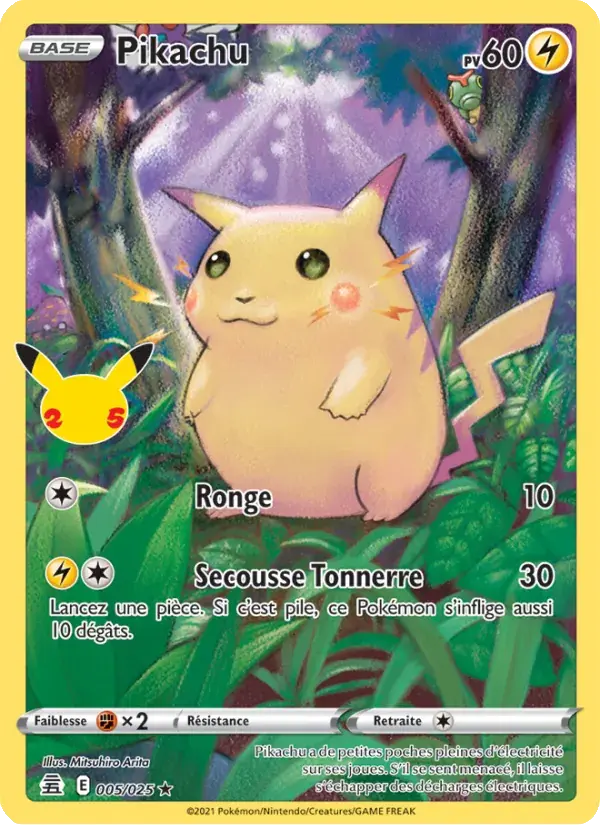 Pikachu - 5/25 - Célébrations