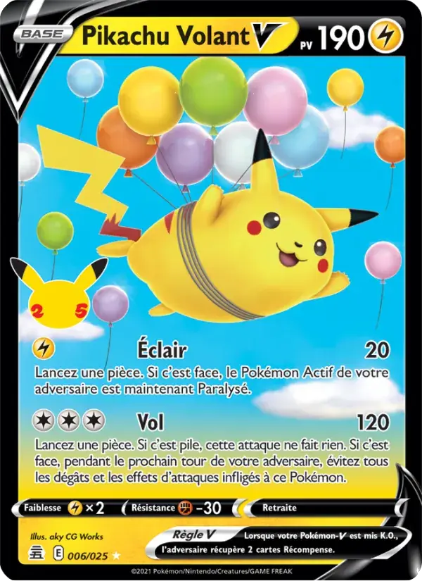 Pikachu Volant V - 6/25 - Célébrations