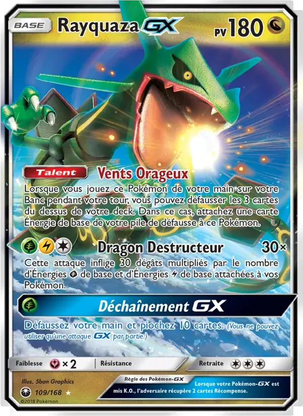 Rayquaza GX - 109/183 - Tempête Céleste
