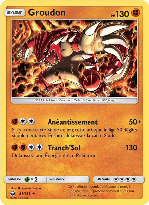 Groudon - 81/183 - Tempête Céleste