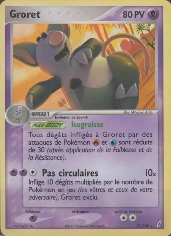 Groret - 20/100 - EX Gardiens de Cristal
