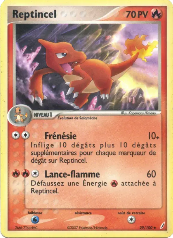 Reptincel - 29/100 - EX Gardiens de Cristal