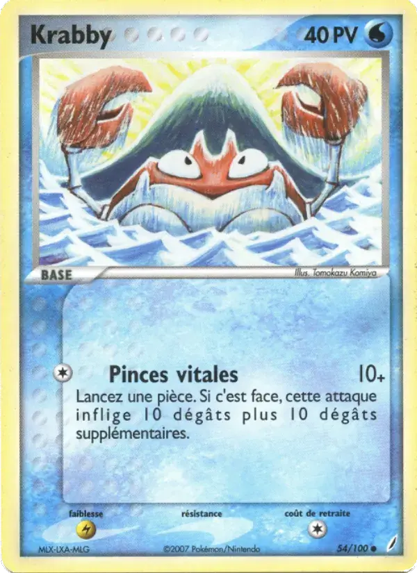 Krabby - 54/100 - EX Gardiens de Cristal