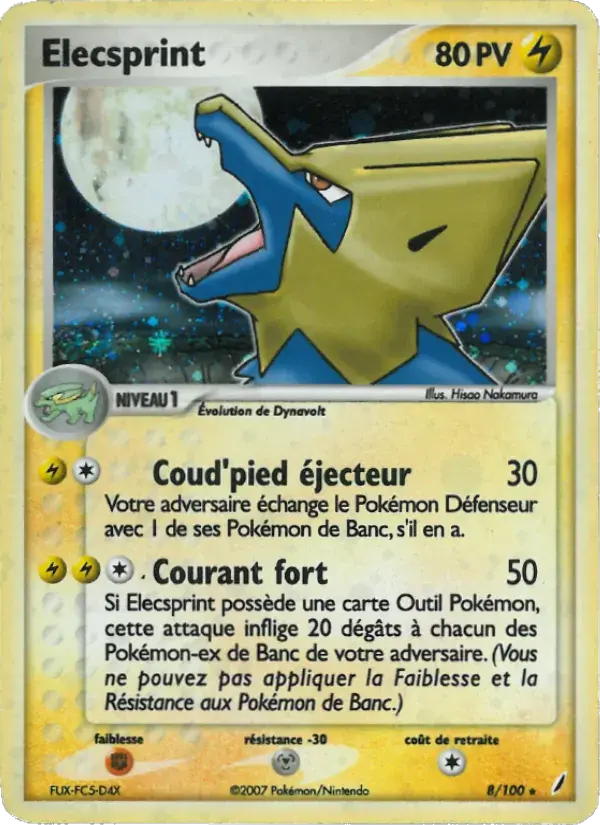 Élecsprint - 8/100 - EX Gardiens de Cristal