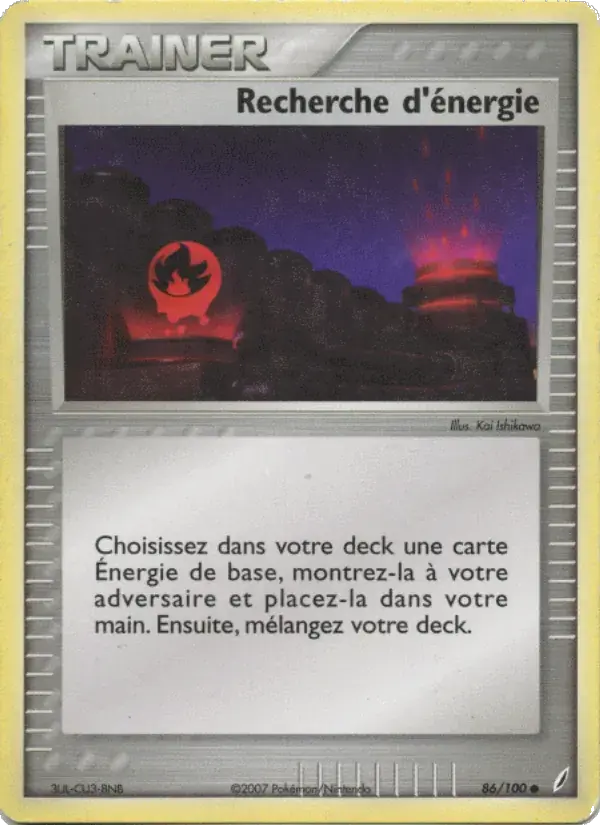 Recherche d'énergie - 86/100 - EX Gardiens de Cristal
