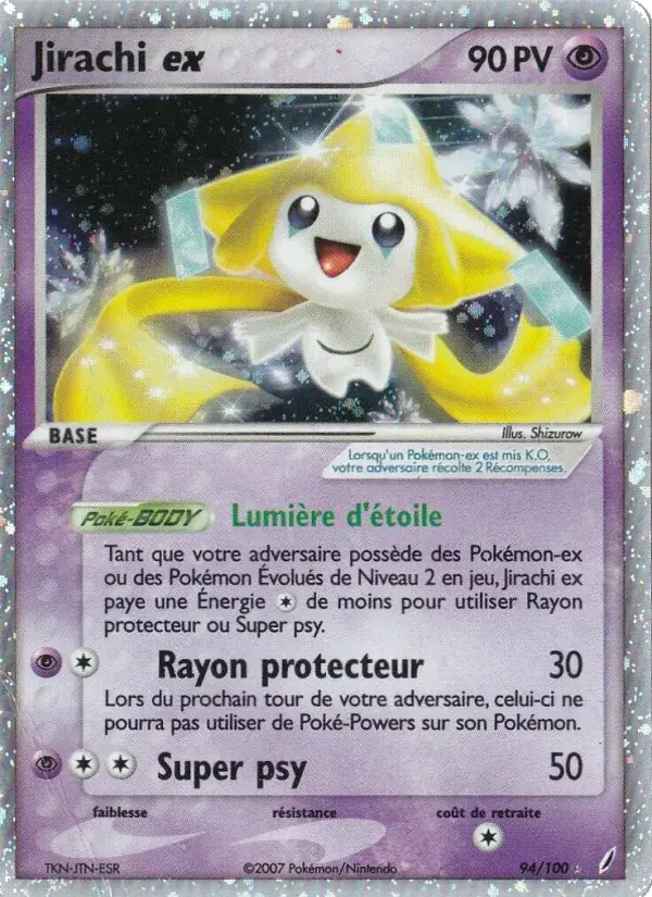 Jirachi ex - 94/100 - EX Gardiens de Cristal