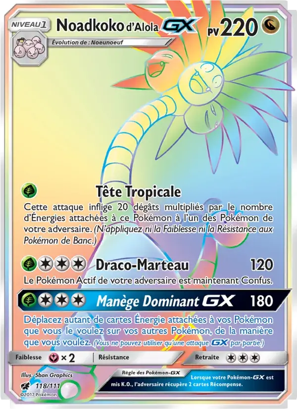 Noadkoko d’Alola GX - 118/125 - Invasion Carmin