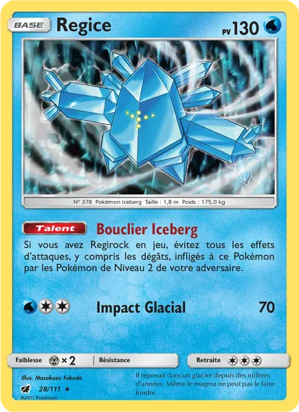 Regice - 28/125 - Invasion Carmin