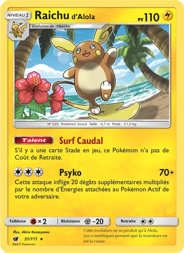 Raichu d’Alola - 31/125 - Invasion Carmin