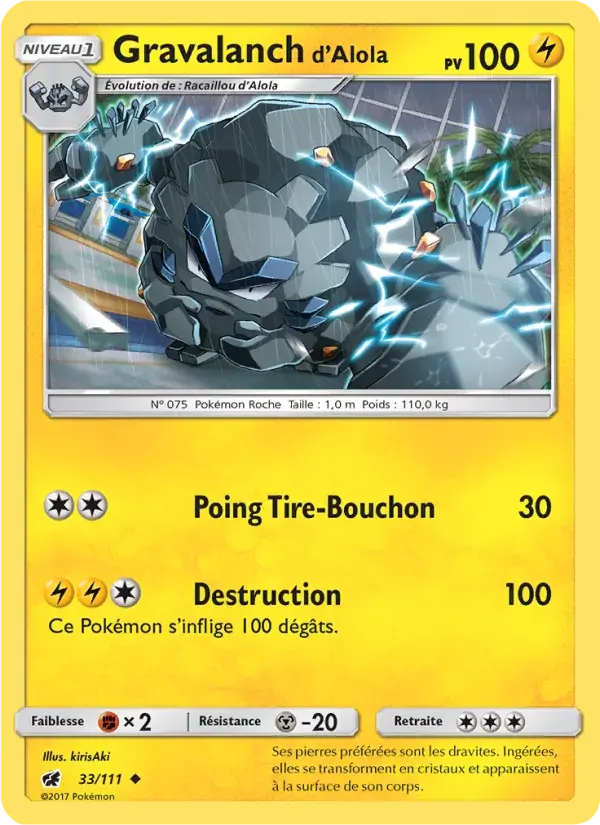 Gravalanch d’Alola - 33/125 - Invasion Carmin