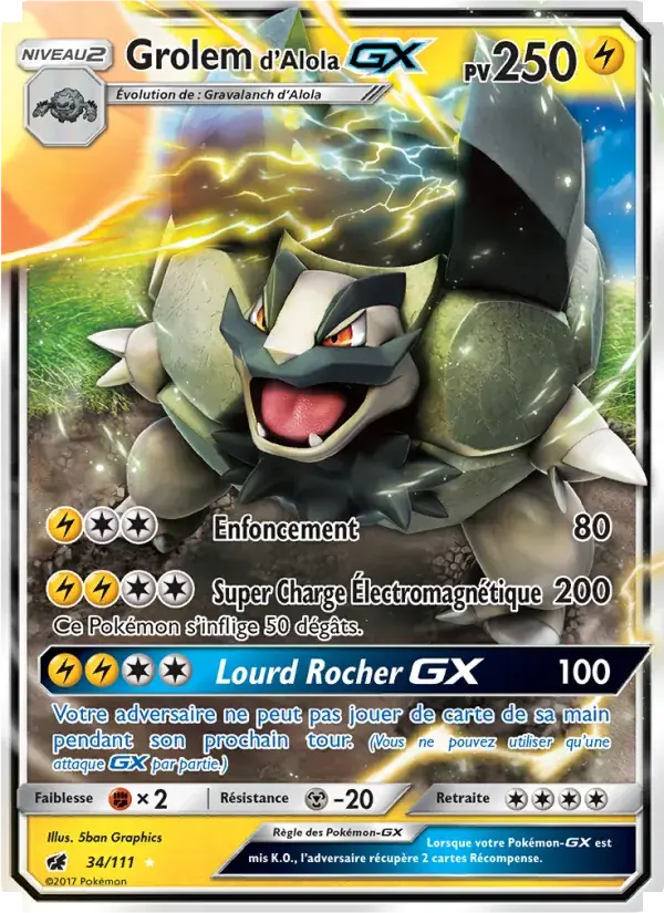 Grolem d’Alola GX - 34/125 - Invasion Carmin