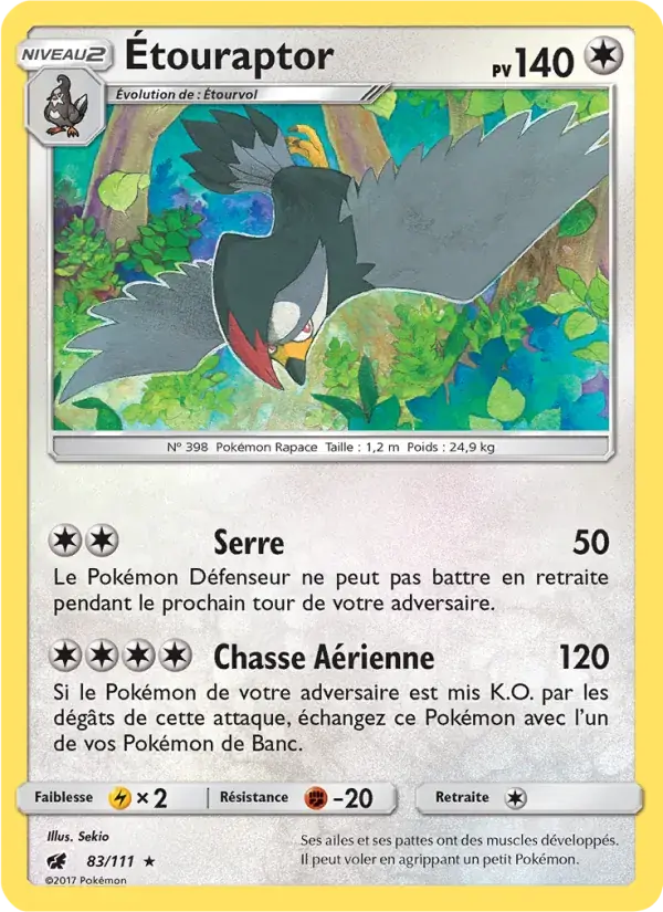 Étouraptor - 83/125 - Invasion Carmin
