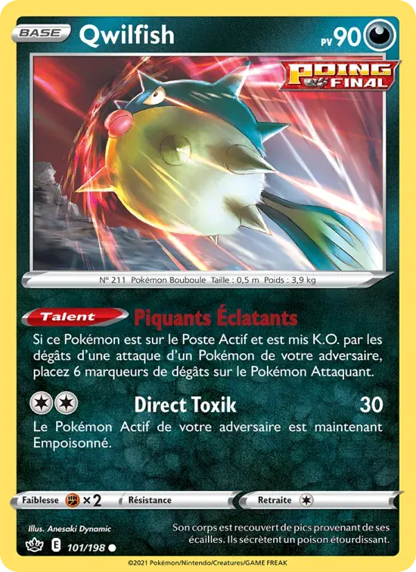 Qwilfish - 101/233 - Règne de Glace