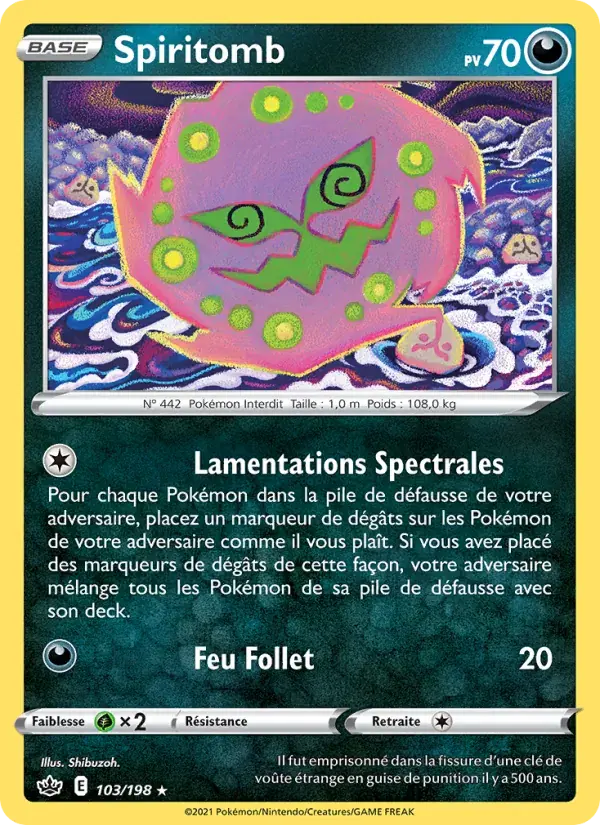 Spiritomb - 103/233 - Règne de Glace