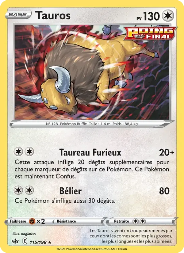 Tauros - 115/233 - Règne de Glace