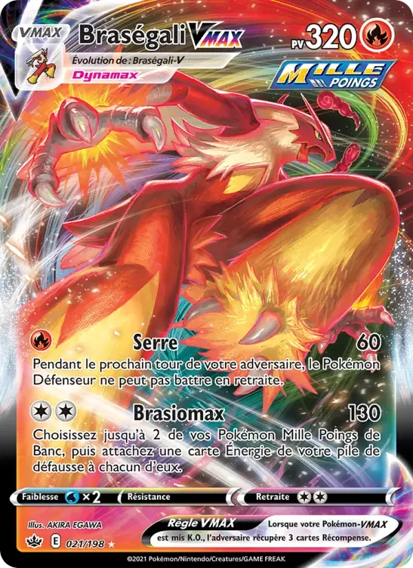 Braségali VMAX - 21/233 - Règne de Glace