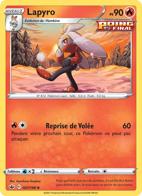 Lapyro - 27/233 - Règne de Glace
