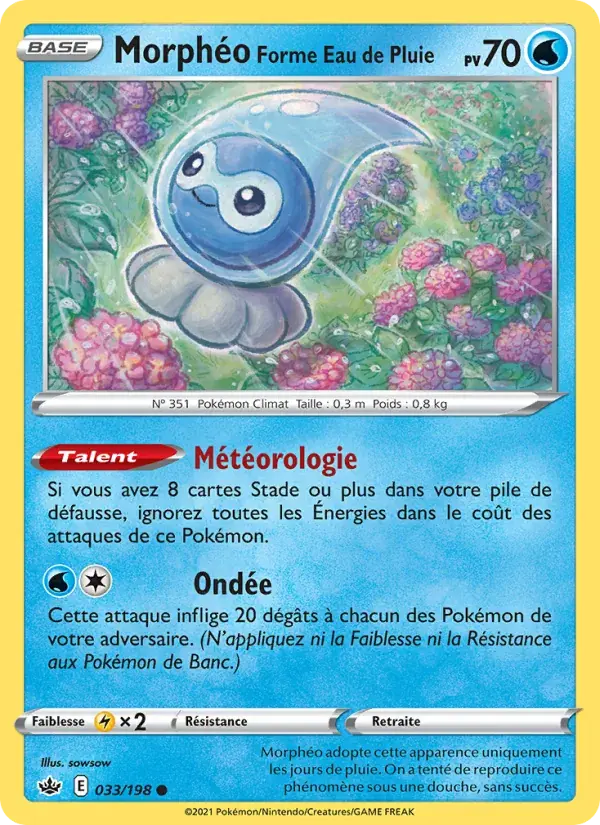 Morphéo Forme Eau de Pluie - 33/233 - Règne de Glace