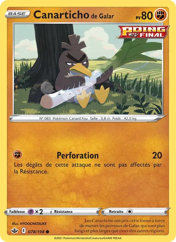 Canarticho de Galar - 78/233 - Règne de Glace