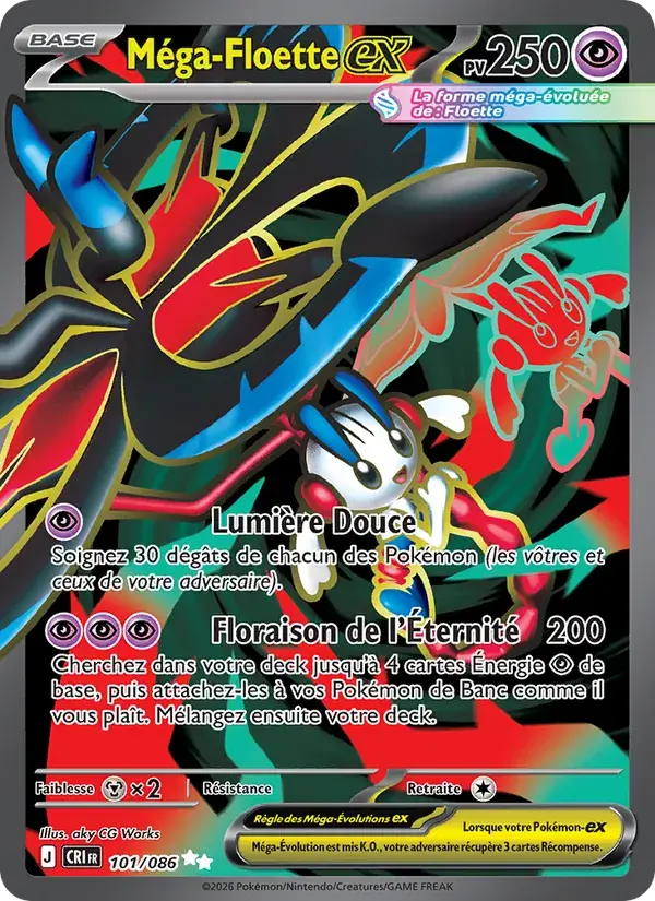 Méga-Floette-ex - 101/122 - Chaos Ascendant